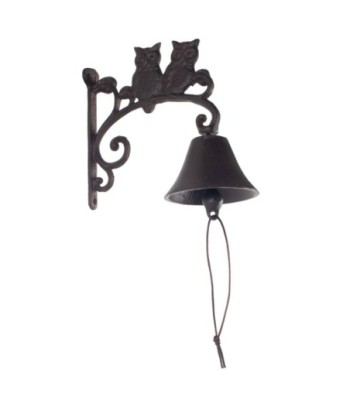 Campana Buhos de Hierro Colado - Decoración Vintage para el Hogar
