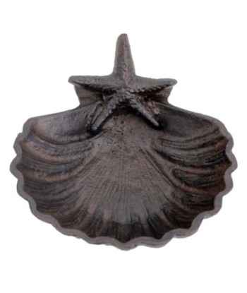 Concha decorativa de hierro colado con estrella de mar - NOVEDAD