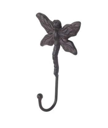 Percha Libelula 1 Pomo de Hierro Colado - Estilo Vintage para Decoración