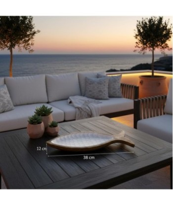 Bandeja de Decoración Pez L de Madera | Estilo Nautical, Ideal para Comedor