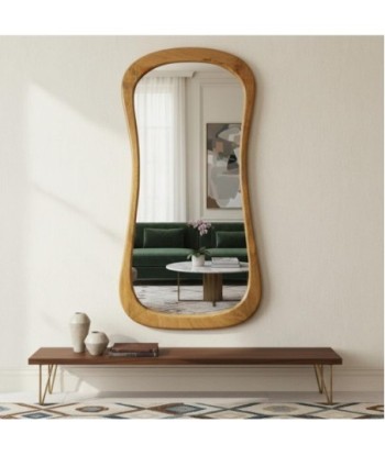 Espejo de Madera Curvado para Decoración Moderna - Estilo Natural