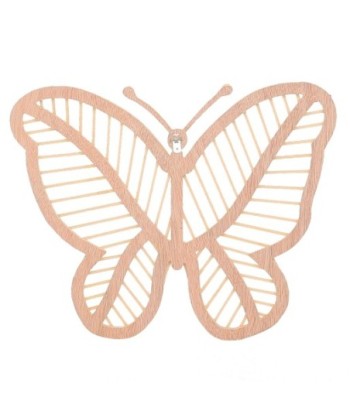 Adorno Pared Mariposa L de Palma y Hierba Marina | Estilo Natural y Elegante