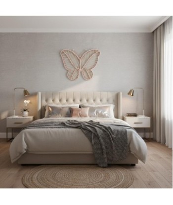 Adorno Pared Mariposa L de Palma y Hierba Marina | Estilo Natural y Elegante