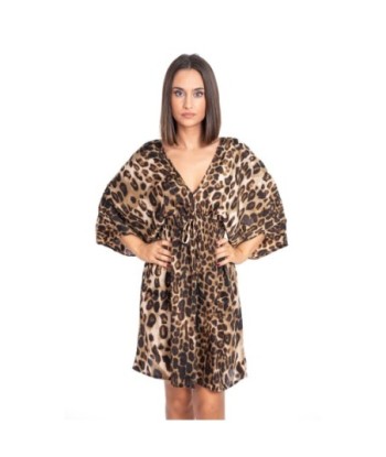 Vestido Corto Mujer Estampado Animal Print, Moda Elegante para Fiesta y Ocasiones Especiales, Ropa de Verano Multicolor