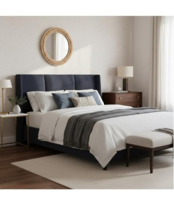 Espejo redondo de palma y hierba marina, estilo natural para decoración