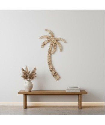 Adorno Pared Palmera Natural de Palma y Hierba Marina - Estilo Tropical