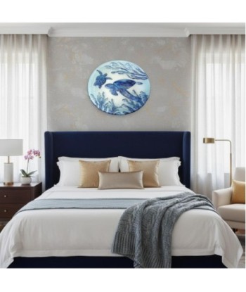 Plato Tortuga de Vidrio, Decoración Acuática Elegante