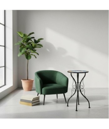 Mesa Barco de Metal Desmontable con Estilo Marítimo
