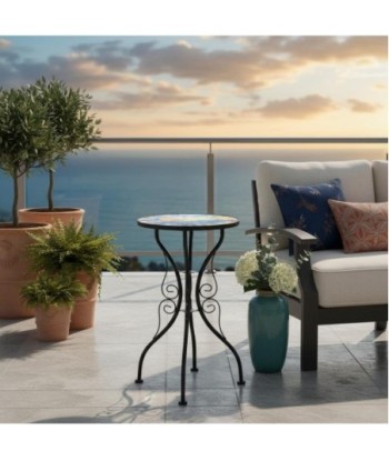 Mesa Barco de Metal Desmontable con Estilo Marítimo
