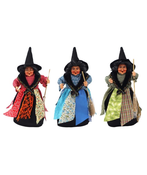 Bruja 3U de PVC - Figura Decorativa Colorido con Diseño Tradicional