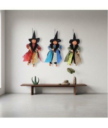 Bruja 3U de PVC, juguete decorativo, estilo festivo y colorido