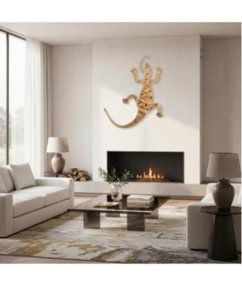 Adorno Pared Lagarto de Paja de Trigo - Decoración Natural para Jardín
