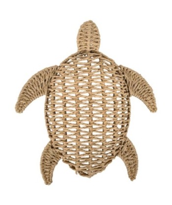 Adorno Pared Tortuga L de Paja de Trigo | Estilo Natural | Decoración Jardín
