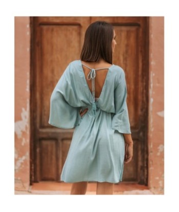 Vestido Corto Azul Estampado para Mujer - Moda Isla Bonita Boheme - Perfecto para Fiesta y Ocasiones Especiales