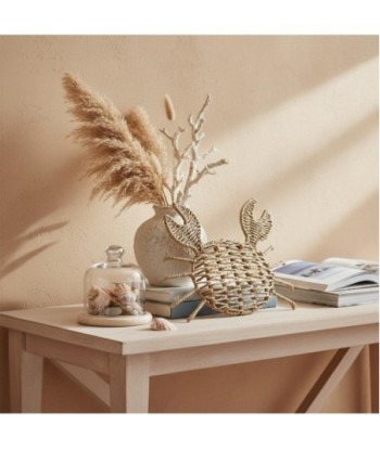 Adorno Pared Cangrejo S de Paja de Trigo - Decoración Creativa para Jardín