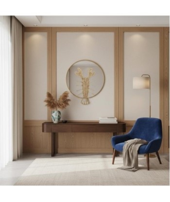 Adorno Pared Langosta S de Paja de Trigo | Estilo Marinero | Decoración Original