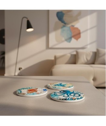 Posavasos de Cerámica 4U Estilo Marino Decorativos