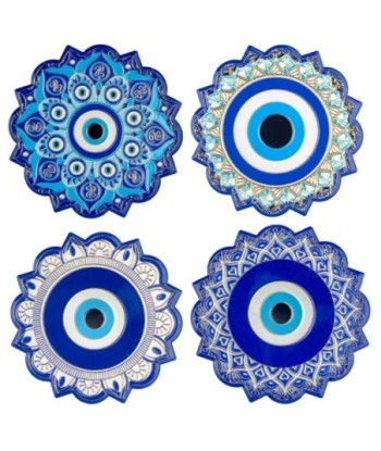 Posavasos 4U Cerámica Azul Decorativos para Mesa