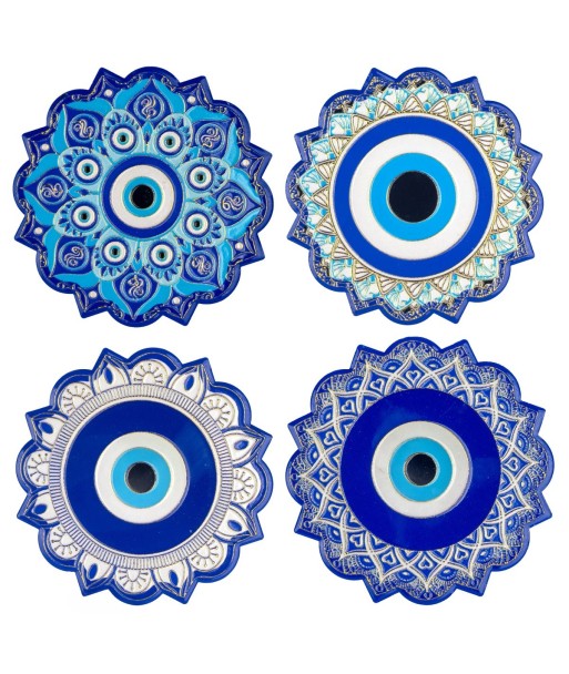 Posavasos 4U Cerámica Azul Decorativos para Mesa