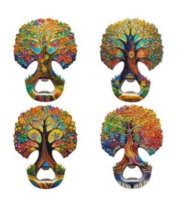 Abridor Botellas Árbol de Vida Cerámica - Decoración Colorida y Ecológica