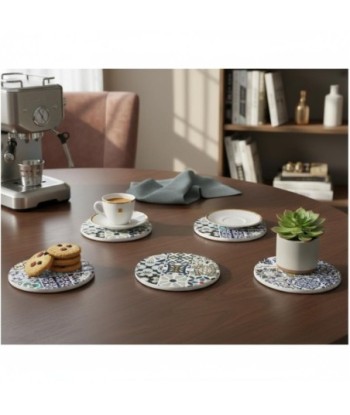 Posavasos 4U de Cerámica Estilo Vintage Ideal para Mesa