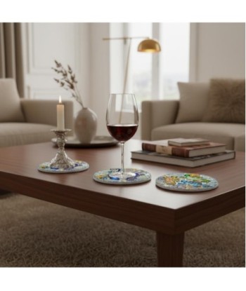Posavasos de Cerámica 4U - Diseño Colorido y Moderno para Decoración del Hogar