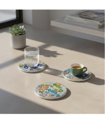 Posavasos de Cerámica 4U - Diseño Colorido y Moderno para Decoración del Hogar