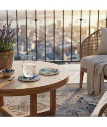 Posavasos de Cerámica 4U - Diseño Colorido y Moderno para Decoración del Hogar