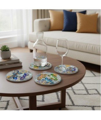 Posavasos de Cerámica 4U - Diseño Colorido y Moderno para Decoración del Hogar