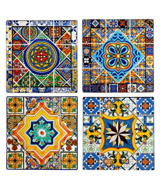 Posavasos de Cerámica 4U - Colorido y Decorativo para Tu Mesa