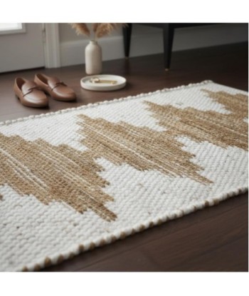 Alfombra de Yute y Algodón, Estilo Natural para Entrada
