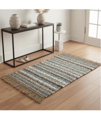 Alfombra de Entrada de Yute y Algodón, Estilo Natural, Diseño Único