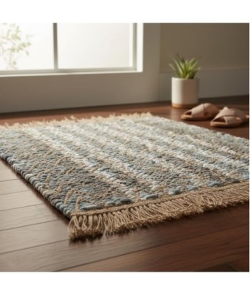 Alfombra de Entrada de Yute y Algodón, Estilo Natural, Diseño Único