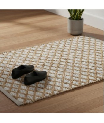 Alfombra de Entrada de Yute y Algodón - Estilo Moderno y Natural