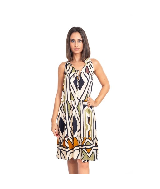 Vestido Corto Azul Estampado para Mujer - Moda Isla Bonita, Ideal para Fiesta y Ocasiones Especiales, Ligero y