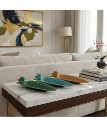 Plato 3U Cerámica: Diseño Natural y Colorido para Decoración