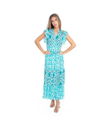 Vestido Largo Midi Étnico para Mujer - Estilo Elegante y Comodidad en Viscosa 100% - Ideal para Ocasiones Especiales