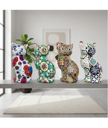 Figuras de Gato Magnéticas de Resina - Decoración Colorida y Original