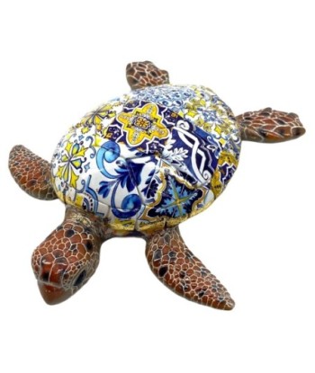 Figura de Tortuga 4U - Resina Decorativa Colorida para Hogar
