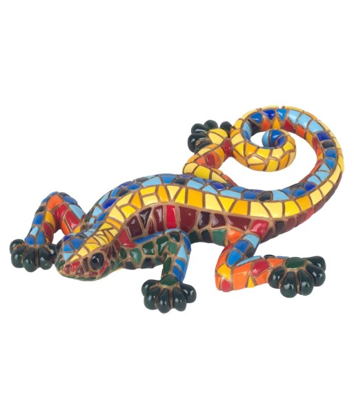 Lagarto Mosaico L de Resina Colorido para Decoración del Hogar