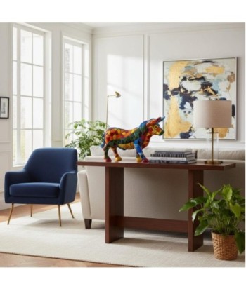 Figura de Animal Toro Mosaico S de Resina Colorido - Decoración Moderna