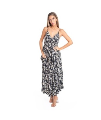 Vestido Largo Midi Multicolor para Mujer, Estampado Elegante, Hombros Descubiertos, Ideal para Fiesta y Ocasiones