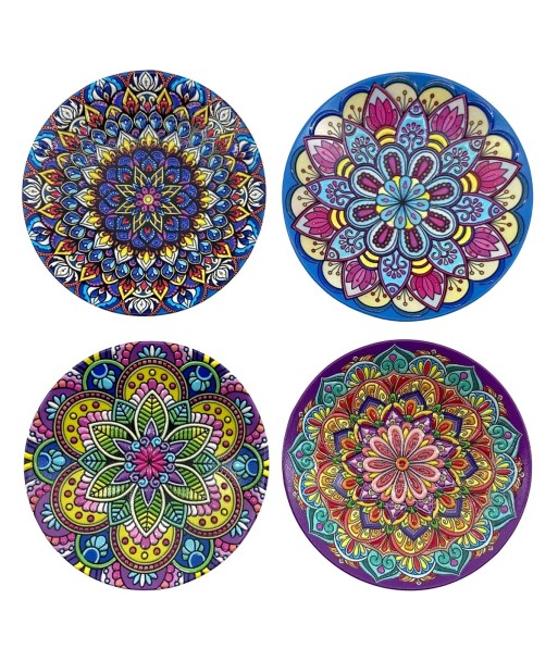 Juego de Posavasos Magnético de Cerámica con Diseño Colorido
