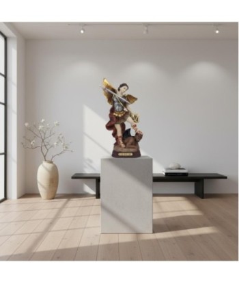 Figura Religiosa San Miguel de Resina - Estilo Decorativo y Religioso