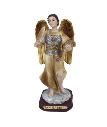 Figura Religiosa San Gabriel en Resina - Novedad Decorativa para el Hogar