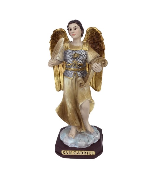 Figura Religiosa San Gabriel en Resina - Novedad Decorativa para el Hogar