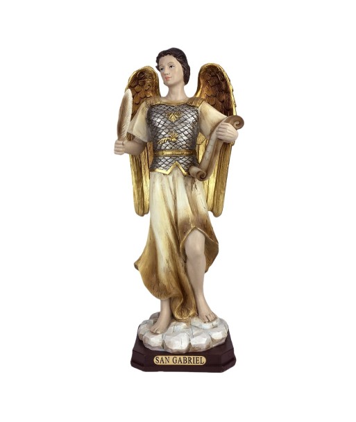 Figura Religiosa San Gabriel de Resina - Detalles Elegantes y Decorativos