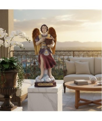 Figura Religiosa San Barachiel en Resina - NOVEDAD decorativa con estilo clásico