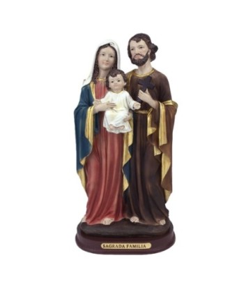Figura Sagrada Familia en Resina - Decoración Religiosa Estilo Clásico