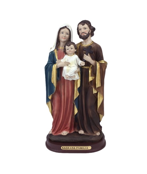 Figura Sagrada Familia en Resina - Decoración Religiosa Estilo Clásico